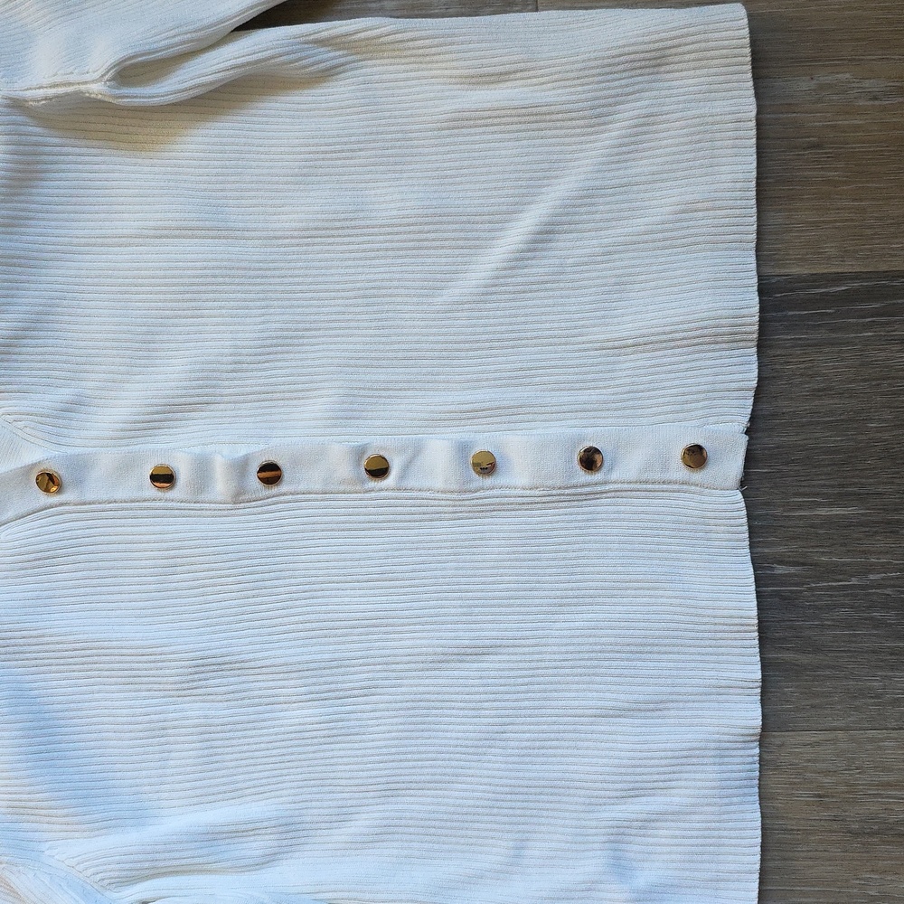 Zara White Ribbed Top - Picture 4 of 15